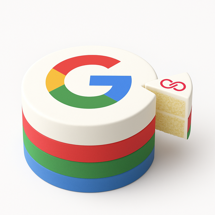 Google revenue cake with Polypoly taking a slice